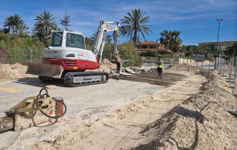 Work begins to repair Campoamor beach road, but will it last?
