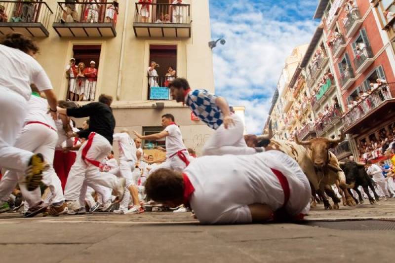 Discover San Fermin, the famous Running of the Bulls festival in Pamplona, Spain