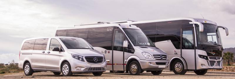 Airport Buses transfer shuttle service connecting Murcia Airport with La Manga, Torrevieja, Almería and more