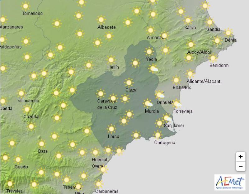 Murcia weather forecast March 27-30: Hottest temperature in Spain
