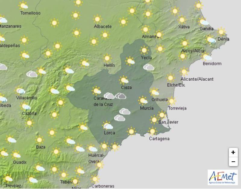 Murcia weather forecast March 27-30: Hottest temperature in Spain