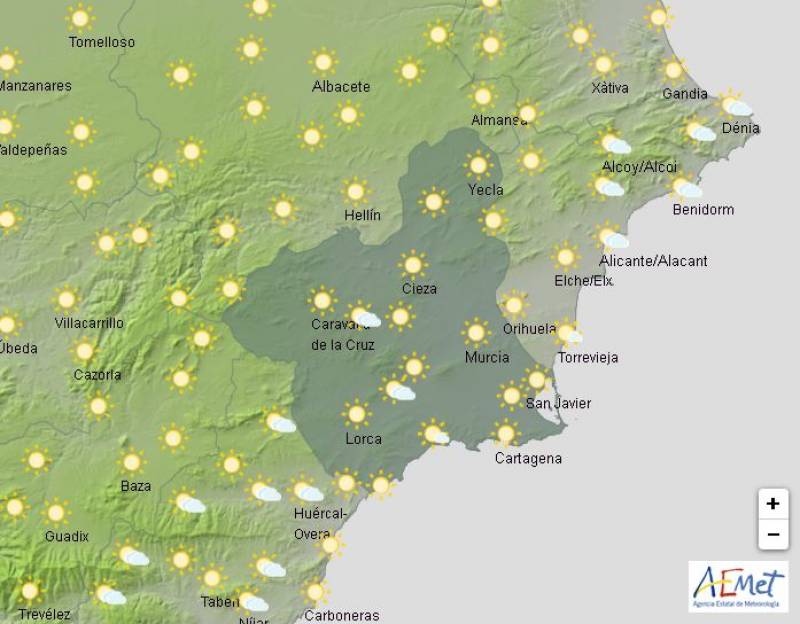 Murcia weather forecast March 27-30: Hottest temperature in Spain