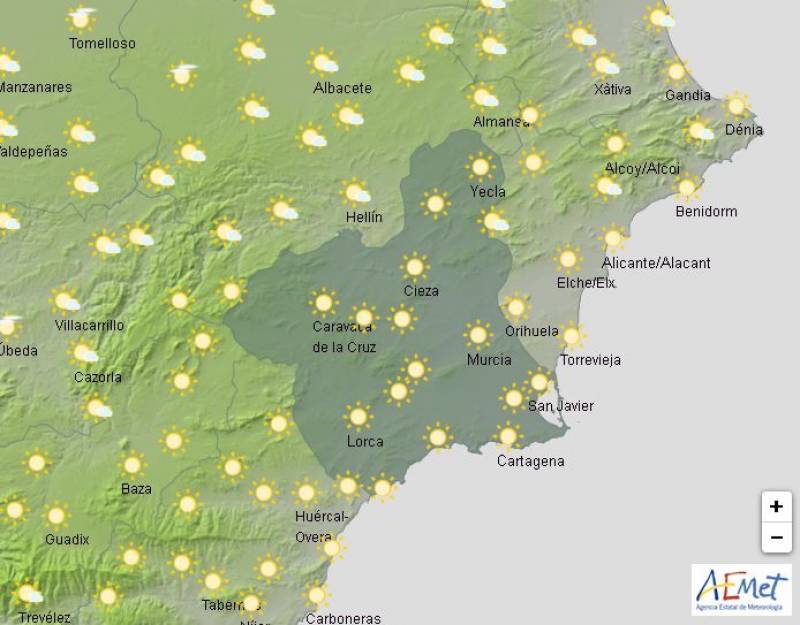 Murcia weather forecast March 27-30: Hottest temperature in Spain
