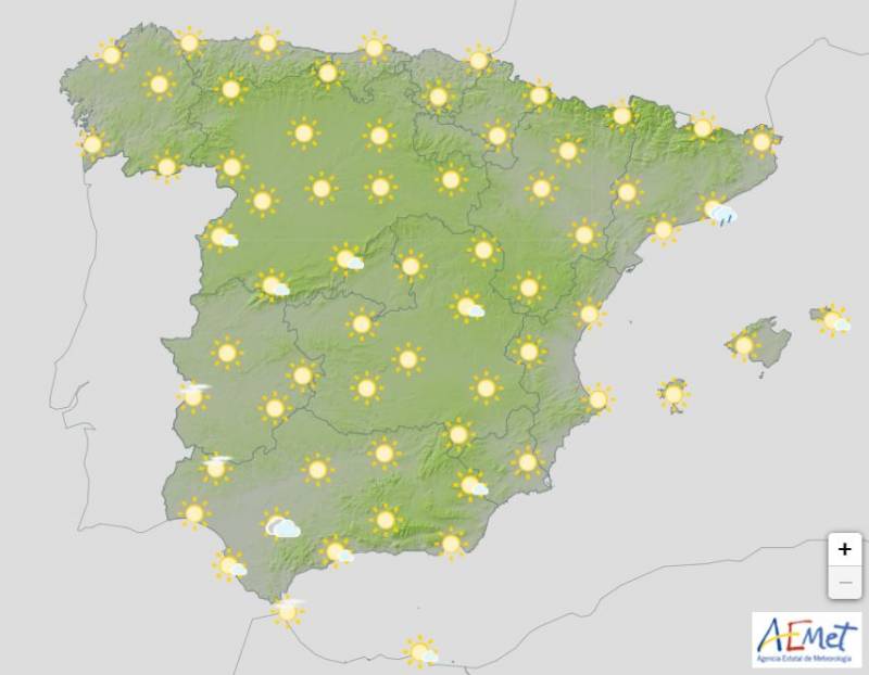 The rain returns to sunny Spain: Weekly weather forecast April 7-10