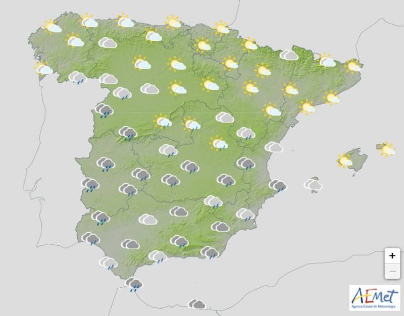 The rain returns to sunny Spain: Weekly weather forecast April 7-10