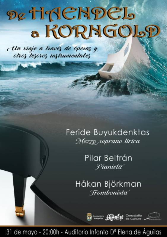 May 31 From Händel to Korngold at the seafront auditorium in Aguilas