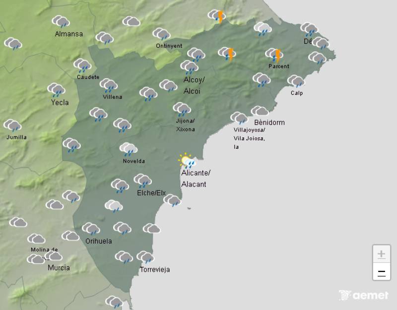 Batten down the hatches!: Alicante weather forecast September 8-11