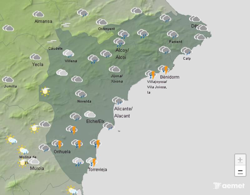 Batten down the hatches!: Alicante weather forecast September 8-11