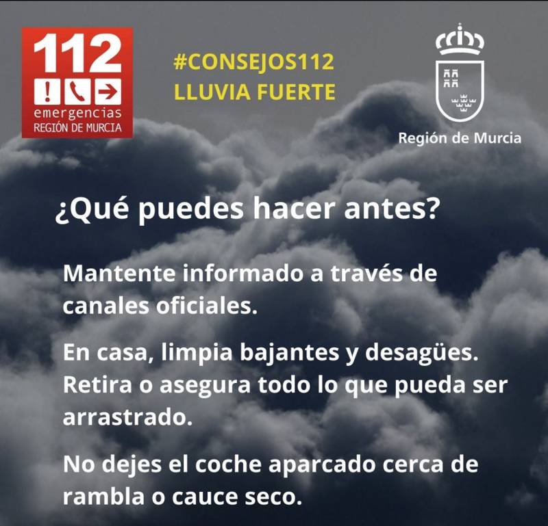 Águilas flood plan activated as orange alert issued with safety advice for residents