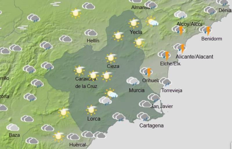 Up to 24 degrees in Murcia again this bank holiday weekend: Weather forecast December 4-8