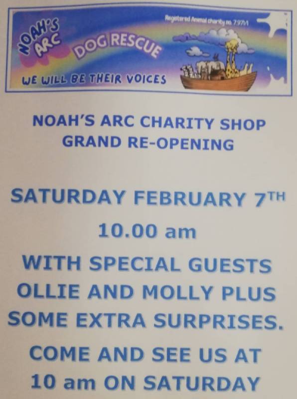 February 7 Noah's ARC charity shop Camposol grand re-opening