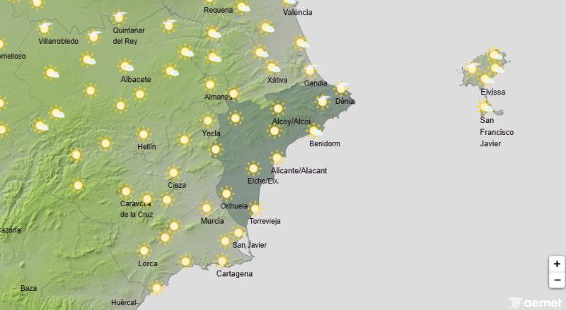 Sunny skies and mild temperatures at last: Alicante weekend weather February 19-22