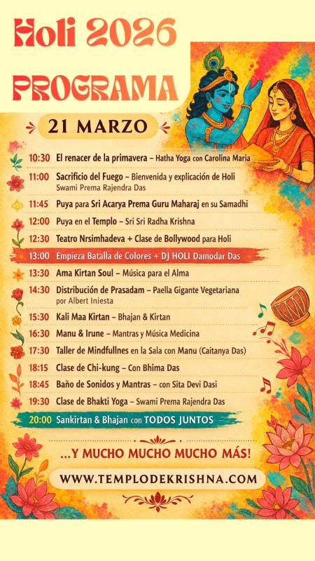 March 21 Celebrate Holi, the Indian festival of colours, in Almería