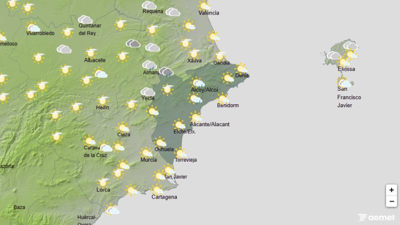 Rain and thunderstorms expected for the May bank holiday weekend: Alicante weather forecast April 30-May 3