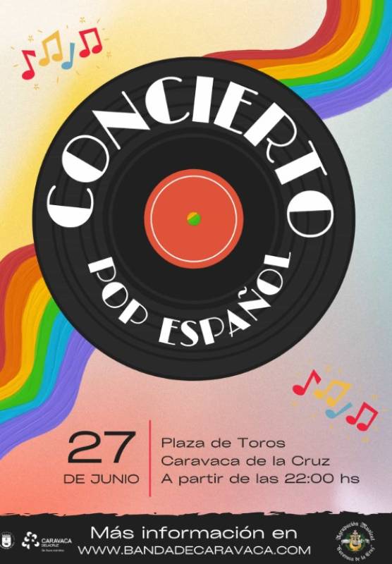 June 27 The Town Band of Caravaca play Spanish pop music