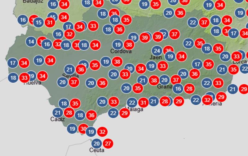 Andalucía weekend weather forecast June 25-28: Cooler spell before heat returns inland