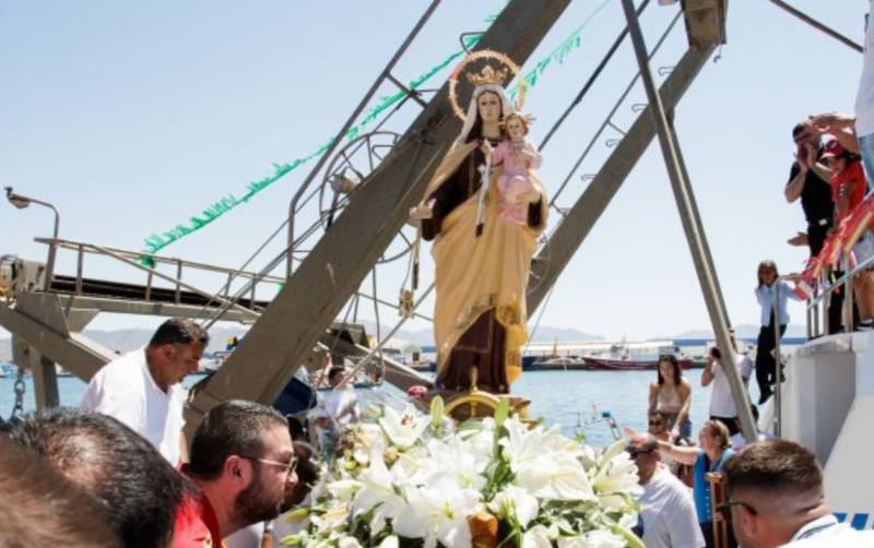 July 10 to 16 Annual fiestas of the Virgen del Carmen in Puerto de Mazarron
