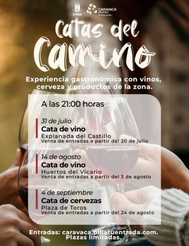 July 31 An evening of wine tasting in Caravaca de la Cruz