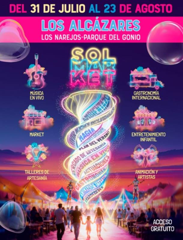 August 21 to 23 Sol Market in Los Alcázares