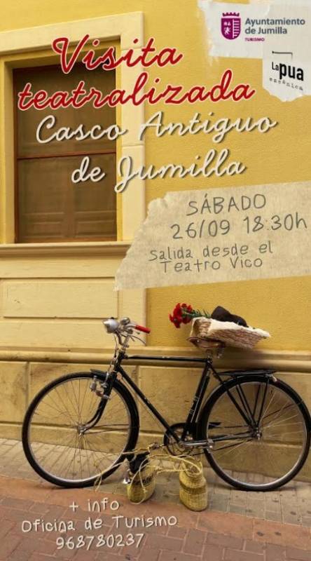 September 26 Free dramatized tour of the historic 19th-century buildings in Jumilla