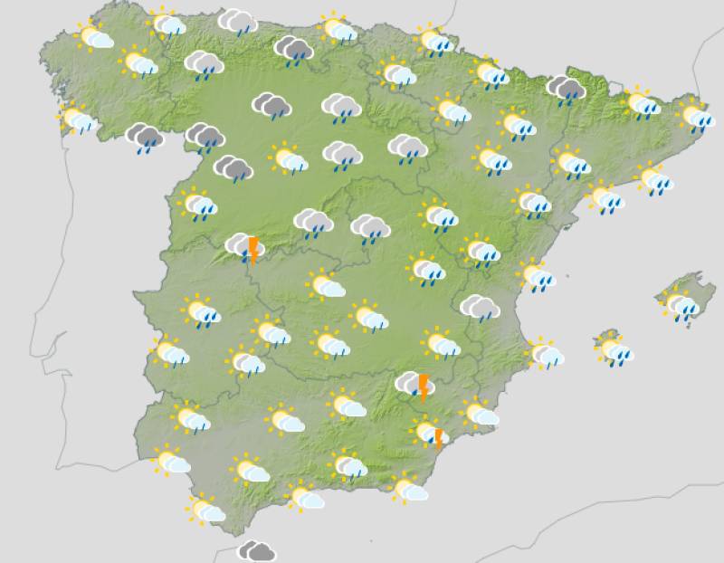 Spain weekend weather forecast October 1-4: Mediterranean storms intensify as the unsettled pattern rolls on
