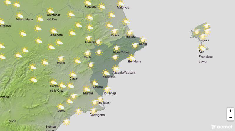 Alicante weekend weather October 8-11: Temperatures drop as autumn finally arrives