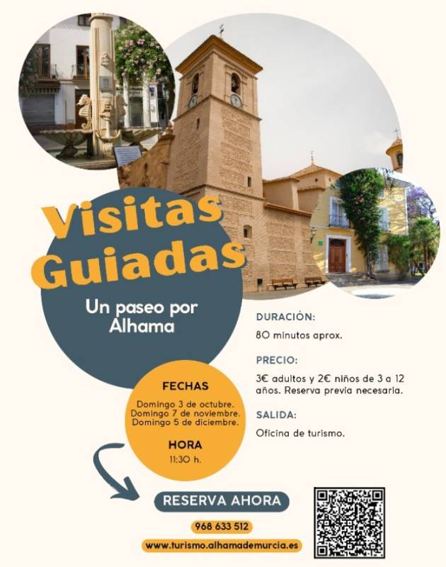December 5 Guided tour in Spanish of the town centre of Alhama de Murcia
