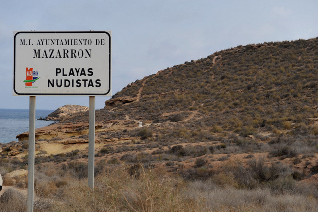 Mazarrón beaches: Playa Cueva de Lobos, nudist beach